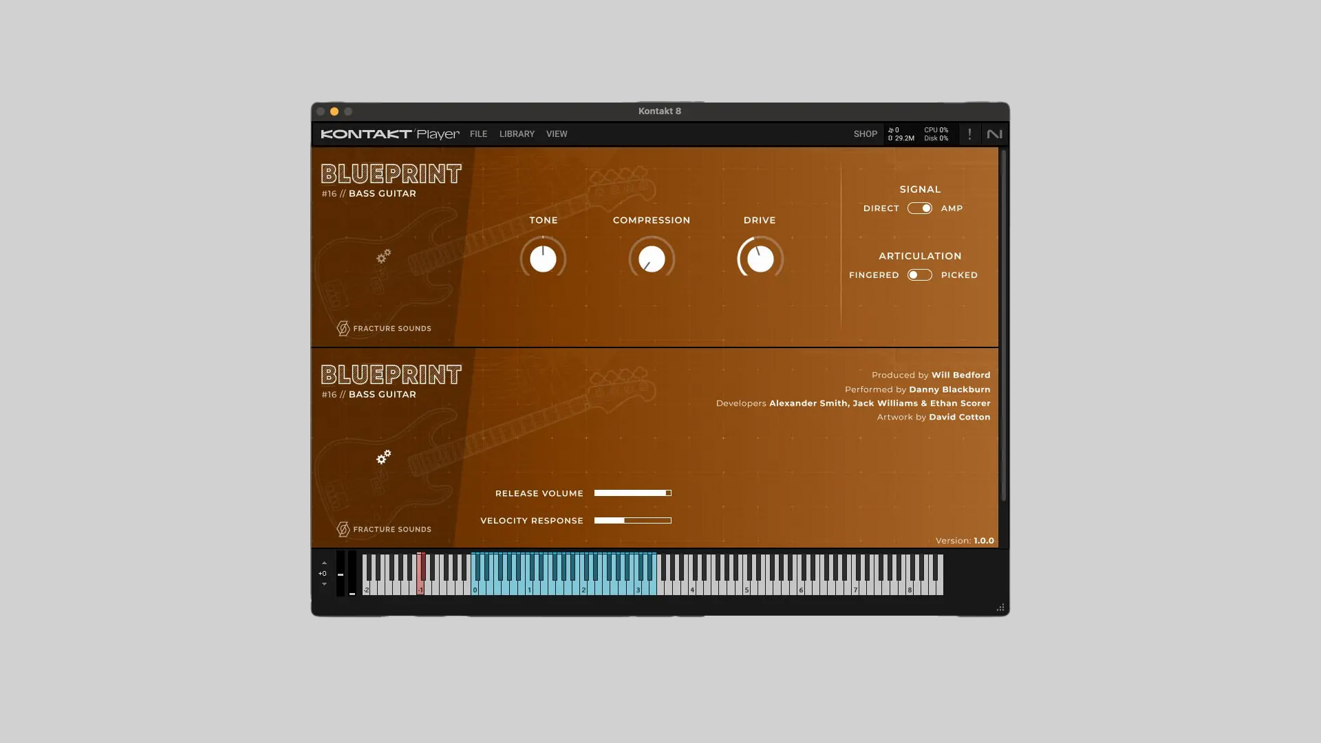 Fracture Sounds Releases Blueprint: Bass Guitar For Kontakt Player
