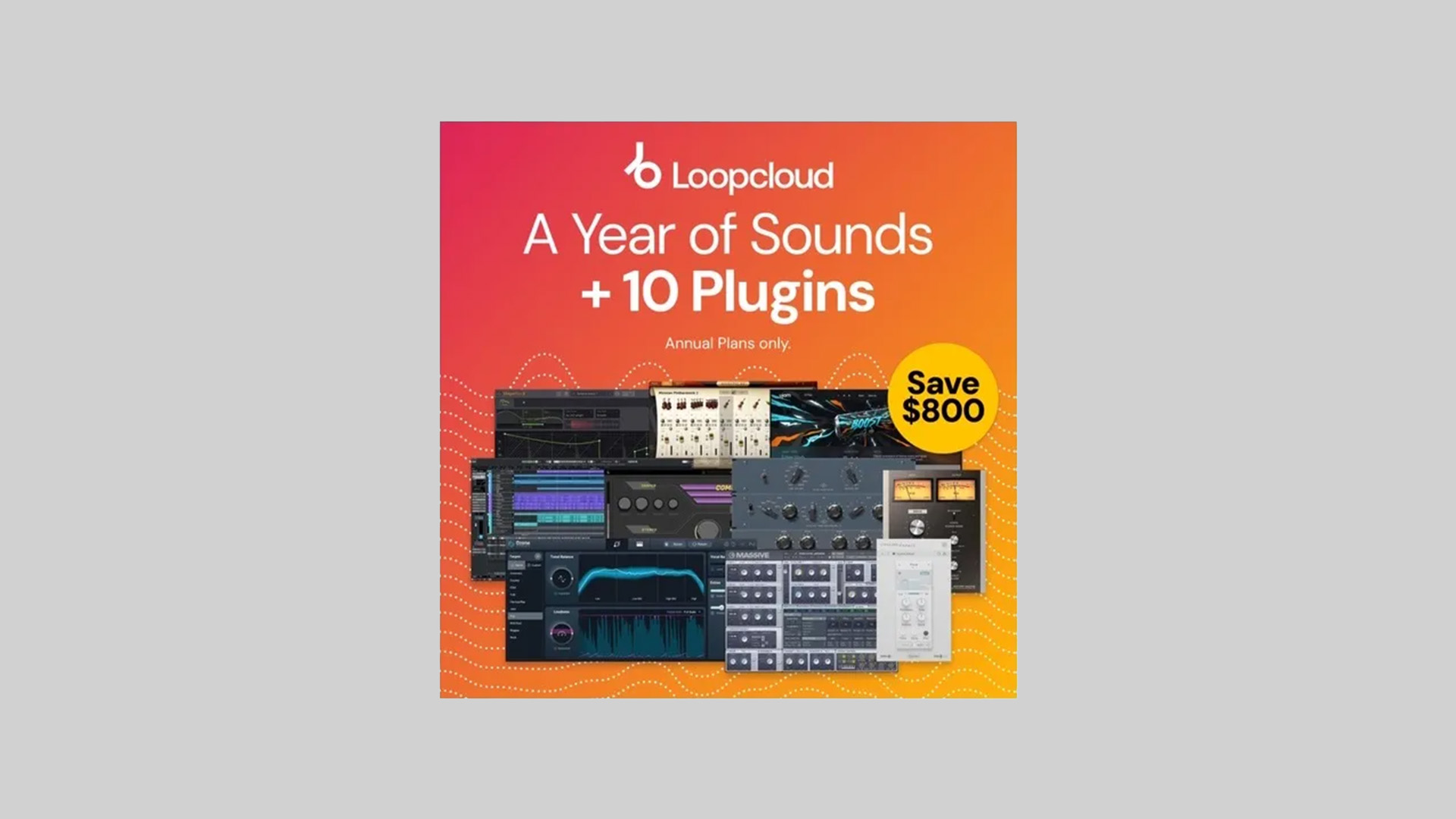 Get 10 Free Plugins With Loopcloud Annual Subscription