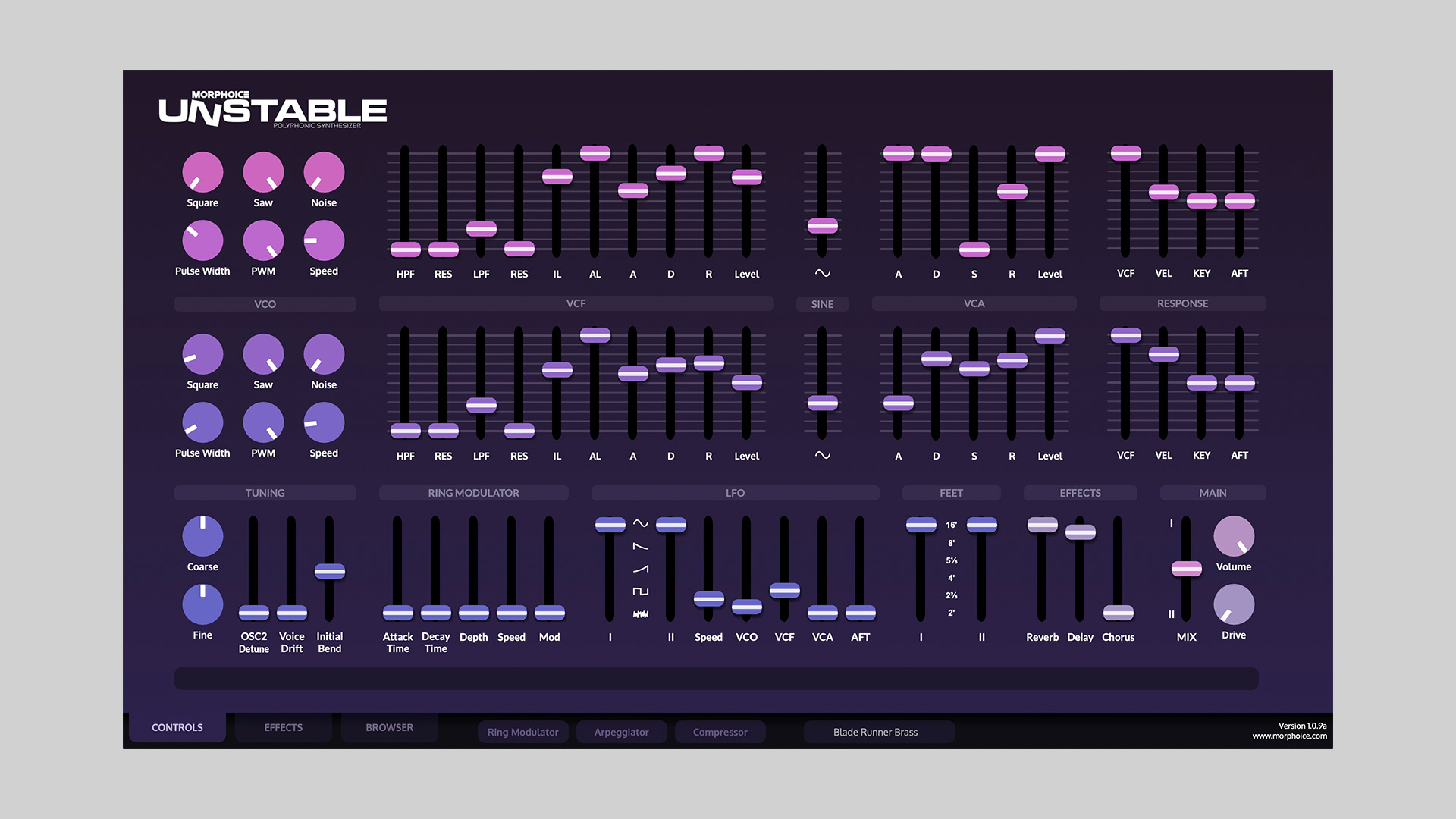 Morphoice Releases UNSTABLE Free CS-80 Emulator Synth