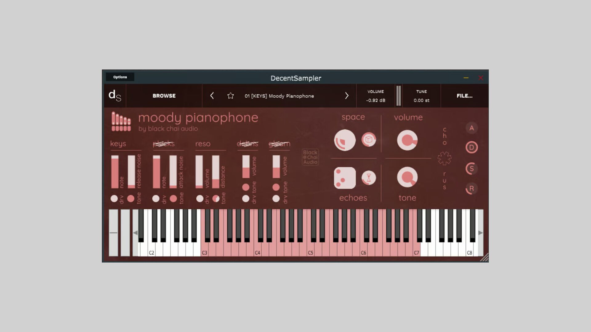 Black Chai Audio Releases Free Moody Pianophone for Decent Sampler