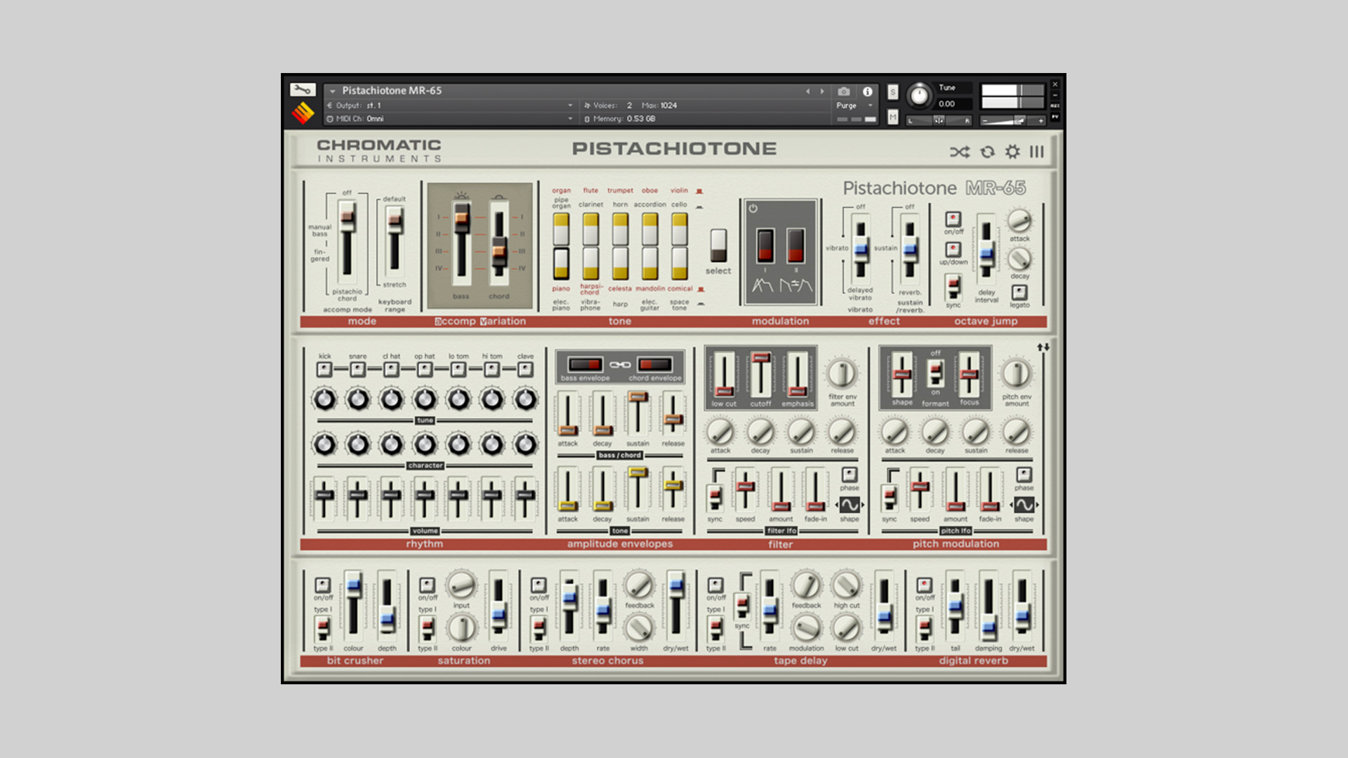 Pistachiotone MR-65 – Free Kontakt Instrument Released