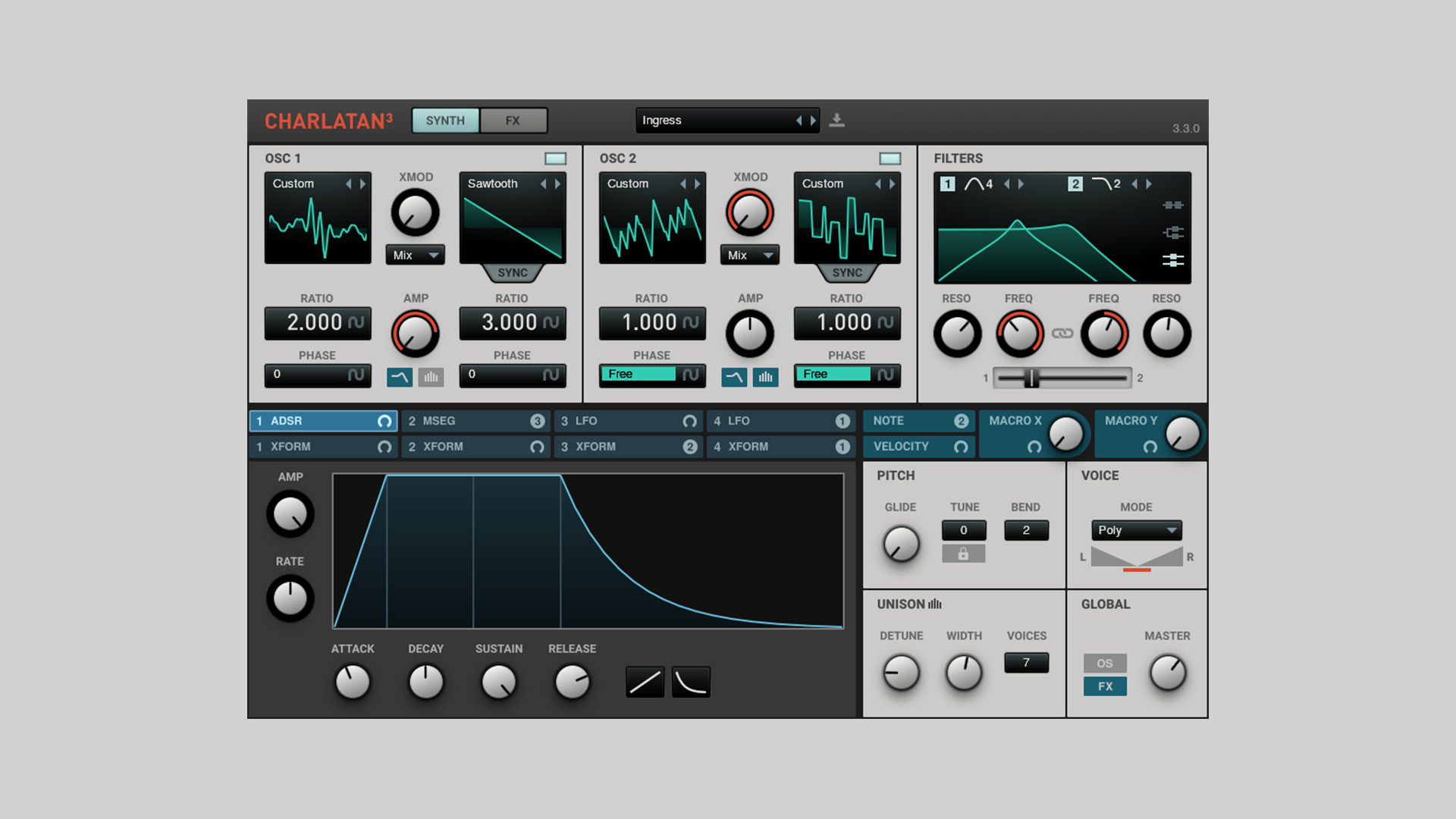 BlauKraut Engineering Updates Charlatan Free Synth to Version 3.3.0