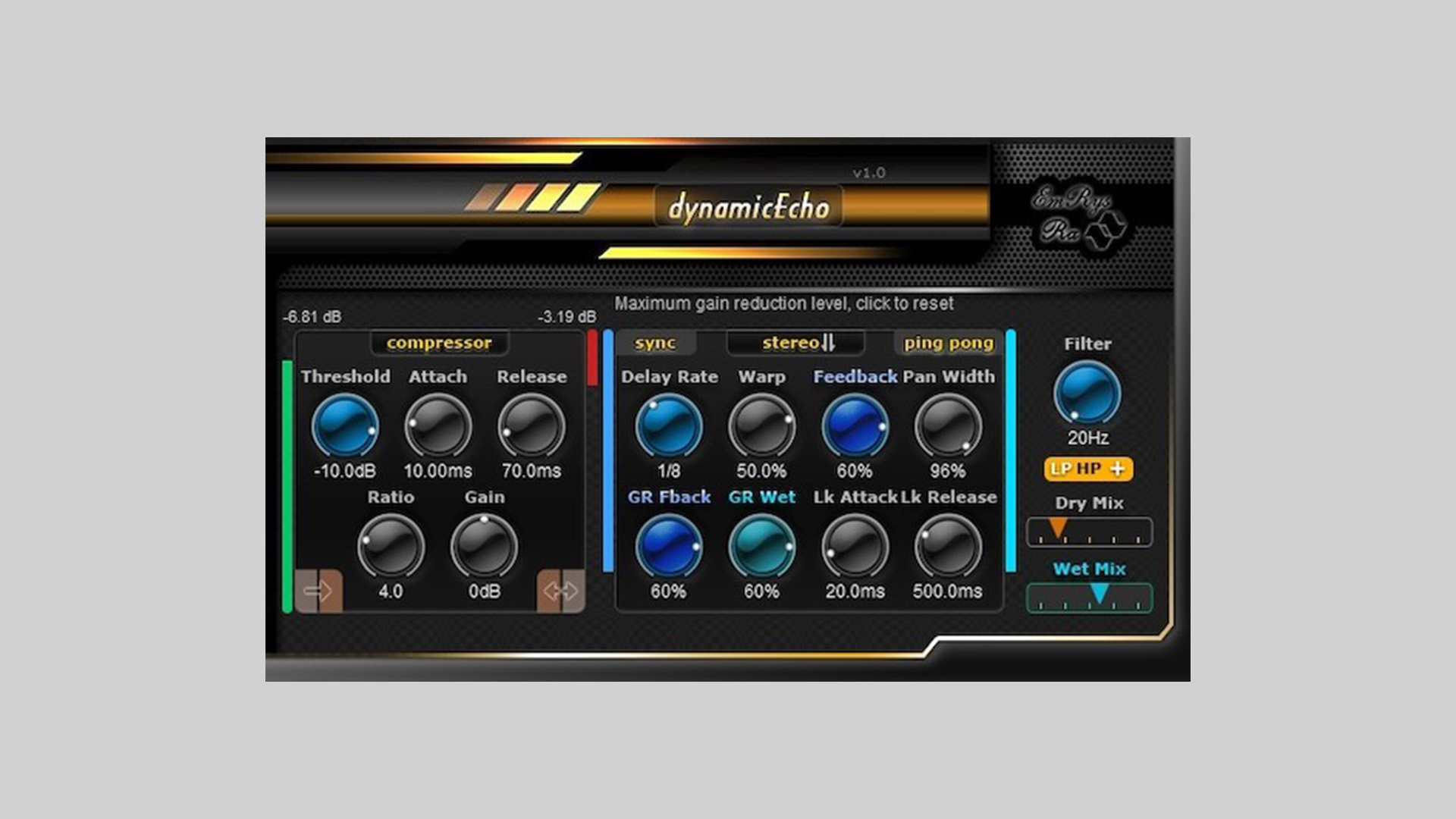 Saschart Releases dynamicEcho Delay Plugin as a Free Download