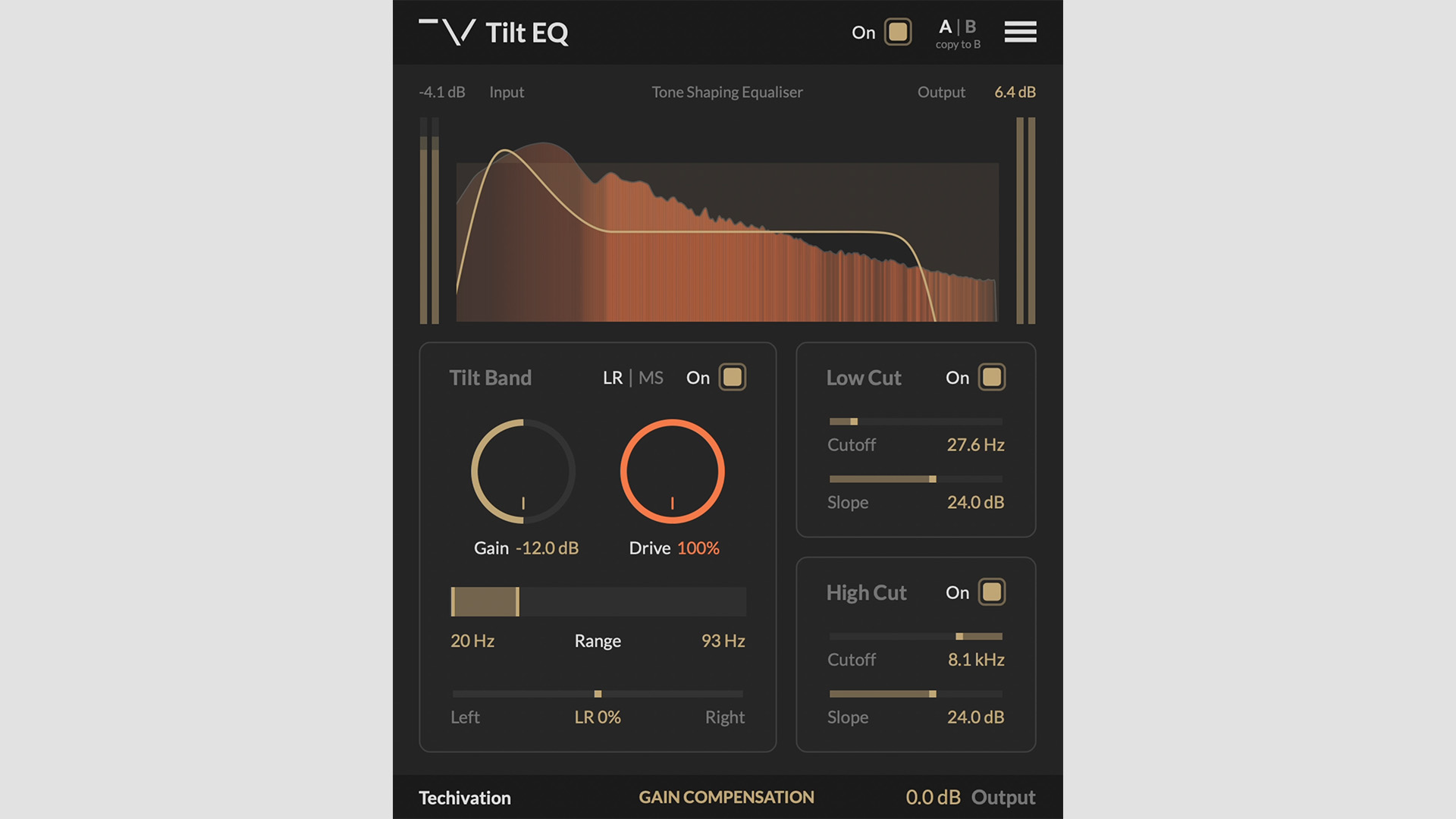 Techivation Releases Free Tilt EQ Plugin (VST & AU)