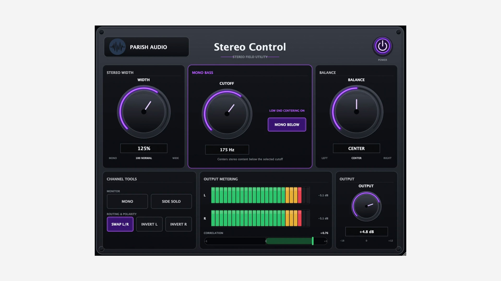 Parish Audio Releases Stereo Control Plugin – Free for a Limited Time